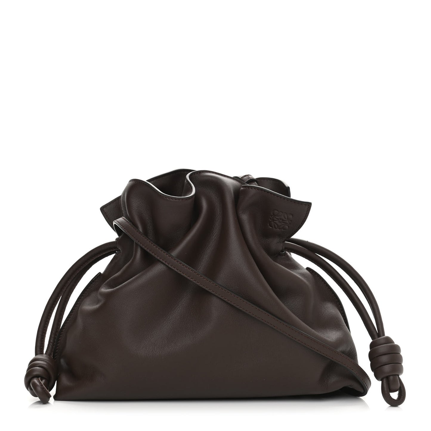 Calfskin Small Flamenco Knot Bag Ebony