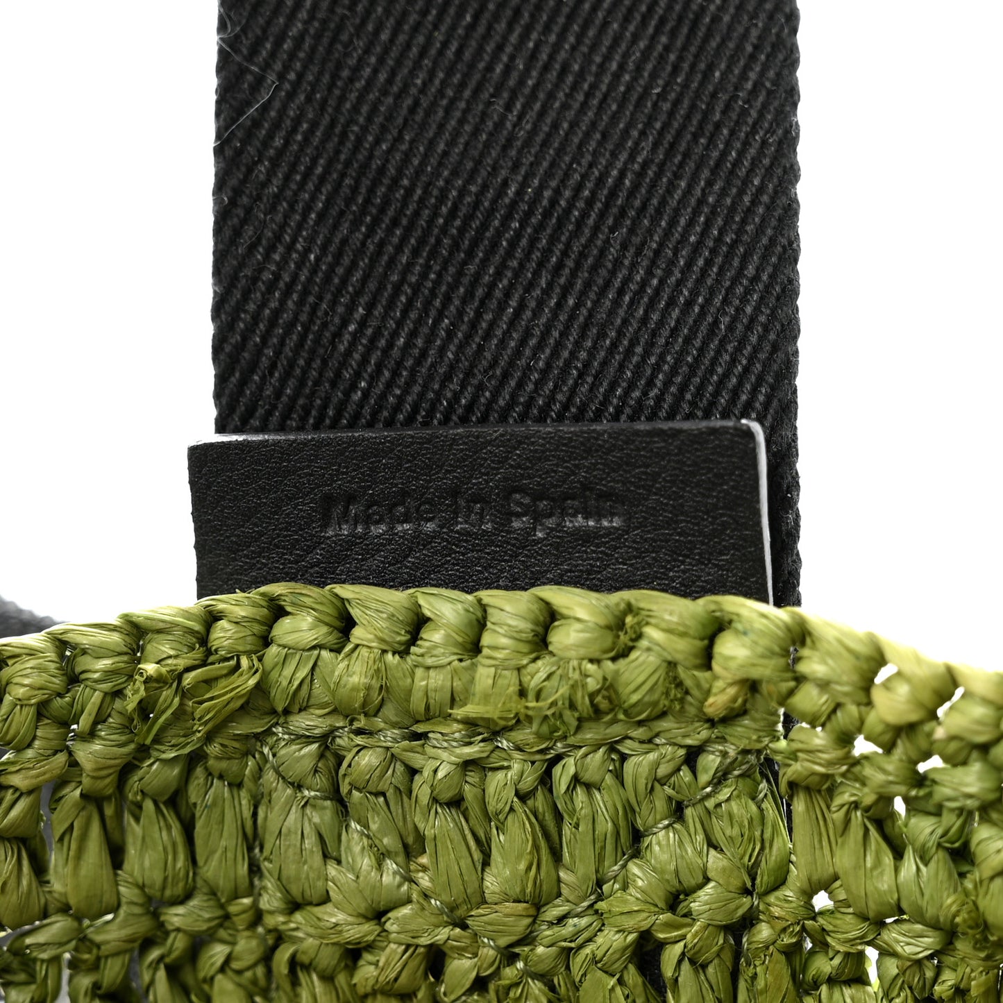 Raffia Paulas Ibiza Fold Shopper Tote Green