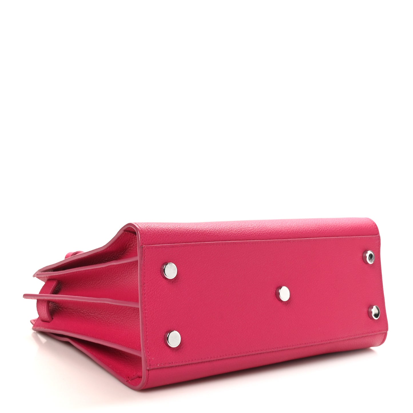 Grained Calfskin Baby Sac De Jour Lipstick Fuchsia