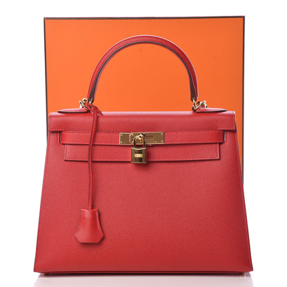 Hermes Epsom Kelly Sellier 28 Rouge Casaque 40 of 40