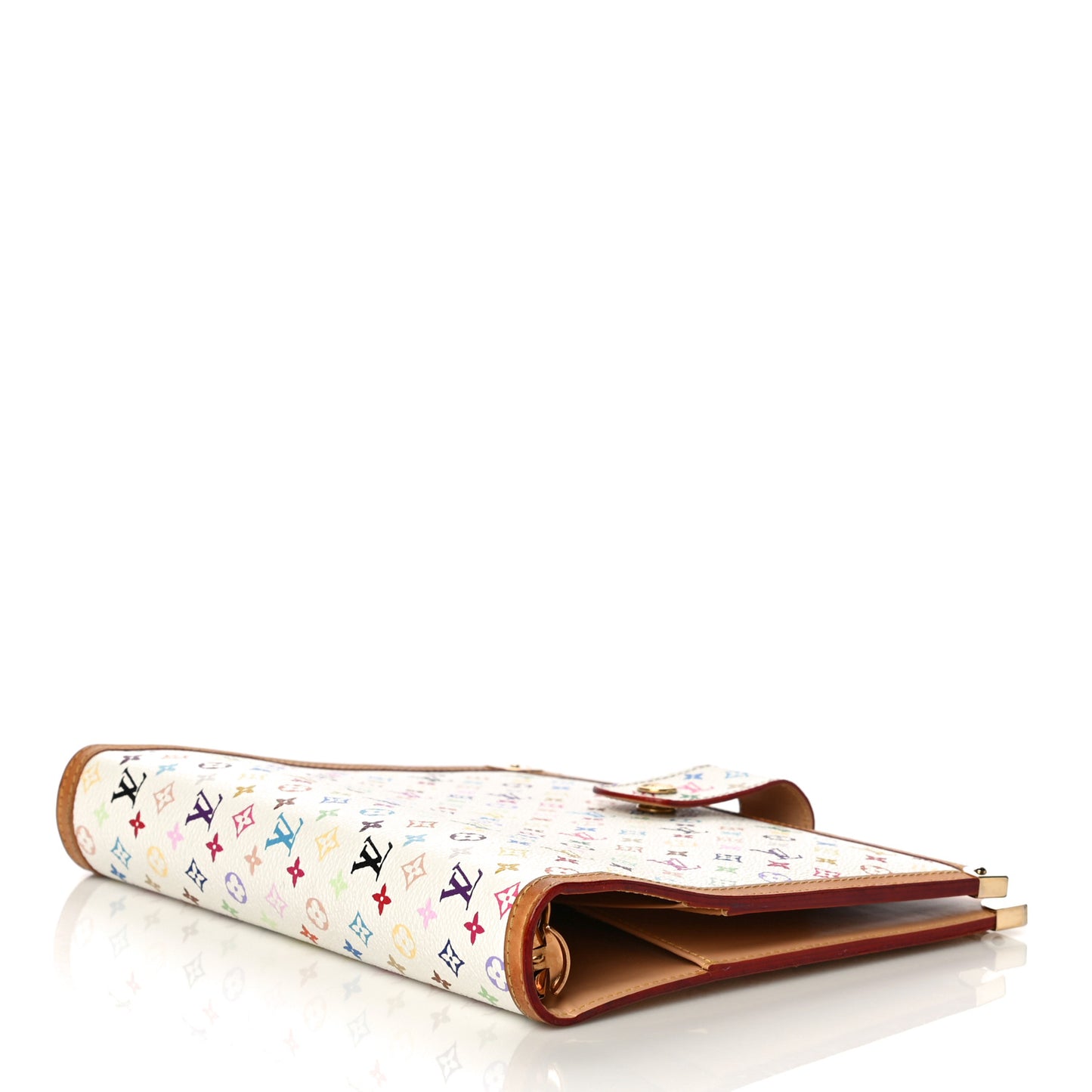 Monogram Multicolor Large Ring Agenda Cover White