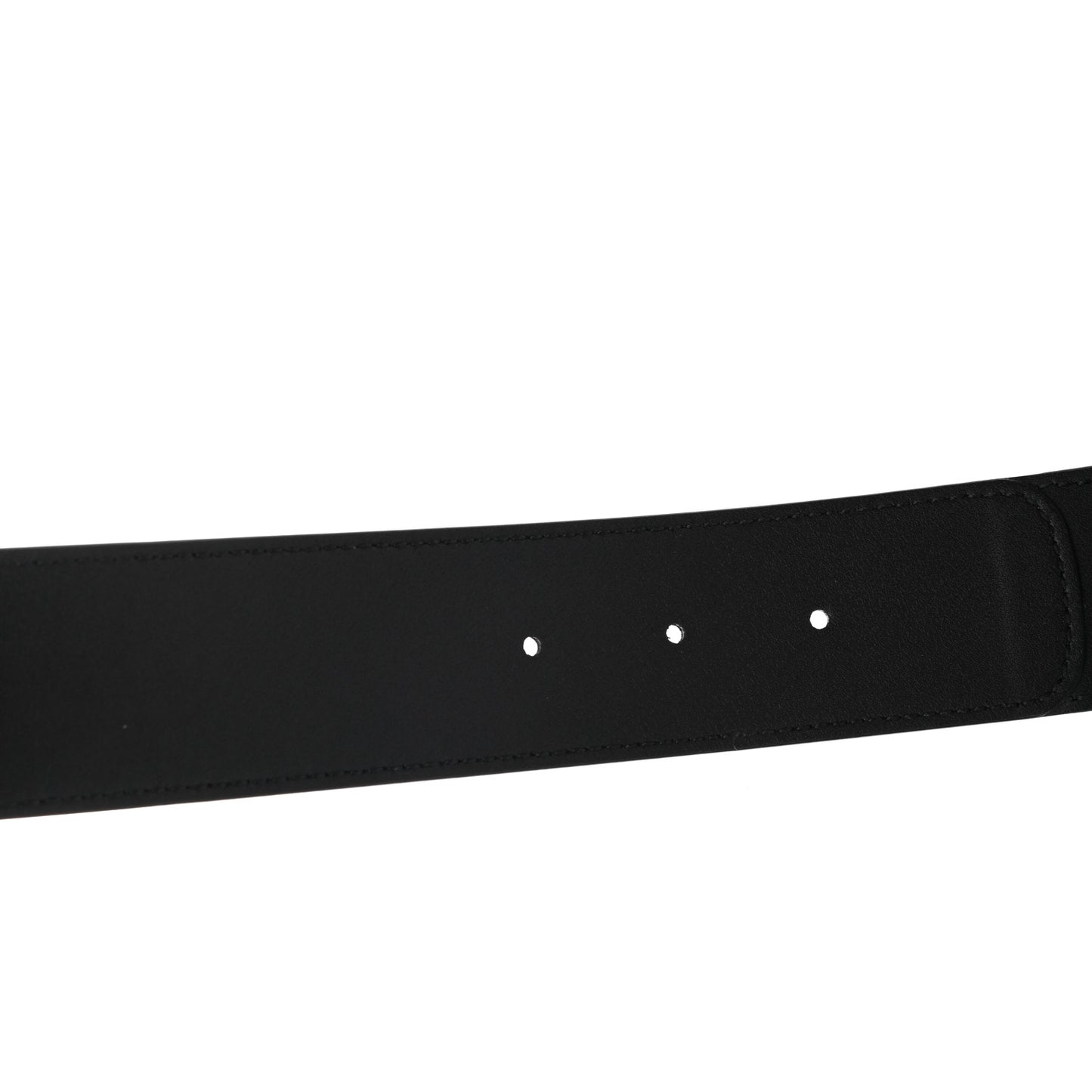 GG Supreme Monogram Matte Plutone Calfskin Double G 40mm Belt 95 38 Beige Ebony Black