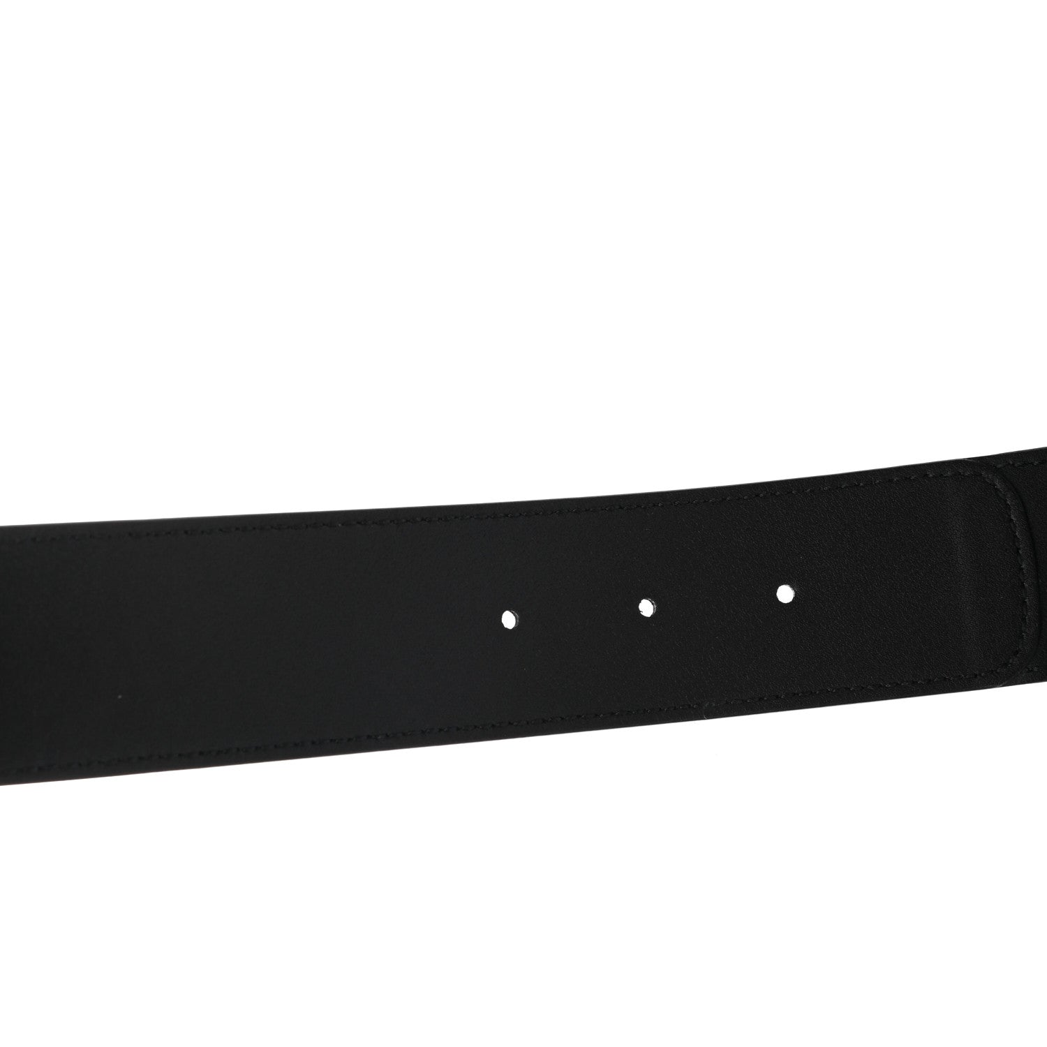 Gucci GG Supreme Monogram Matte Plutone Calfskin Double G 40mm Belt 95 38 Beige Ebony Black 4 of 5