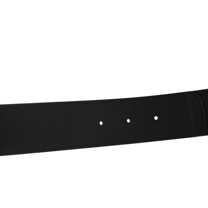 Gucci GG Supreme Monogram Matte Plutone Calfskin Double G 40mm Belt 95 38 Beige Ebony Black 4 of 5