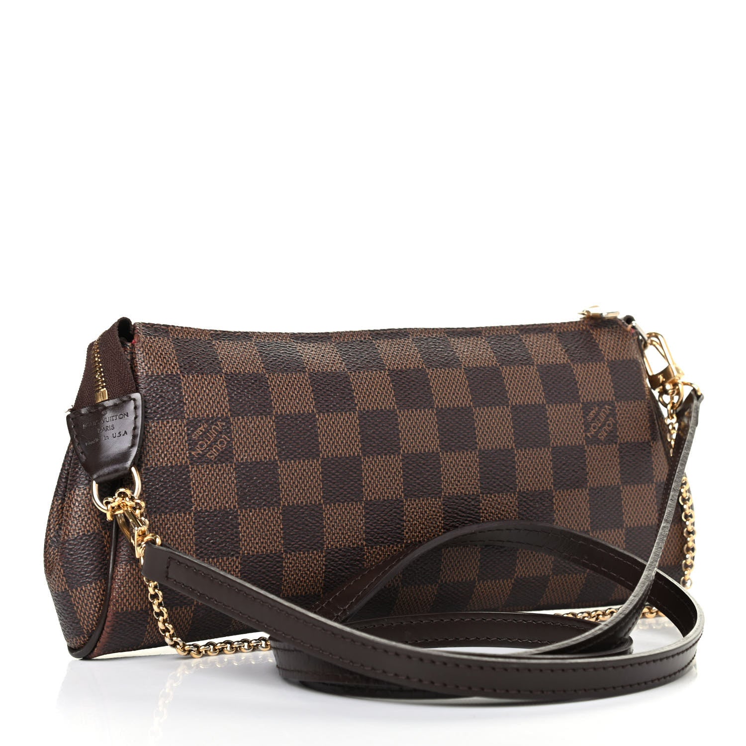 Louis Vuitton Damier Ebene Eva Clutch 2 of 4