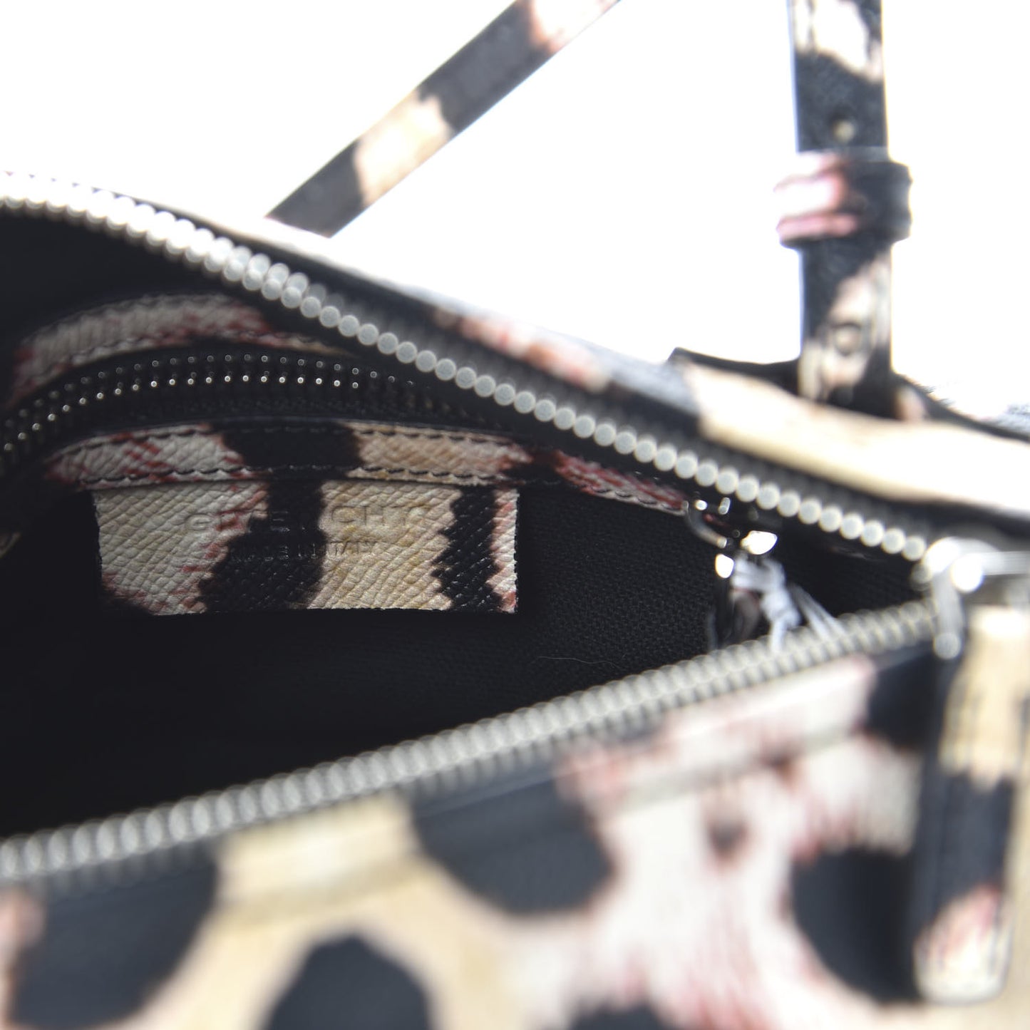 Calfskin Jaguar Print Mini Pandora Multicolor