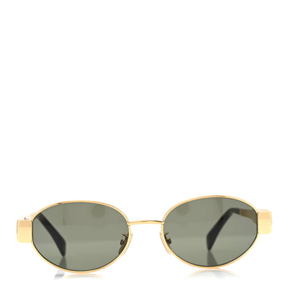 Celine Metal Triomphe 01 Sunglasses CL40235U Gold Green 2 of 7