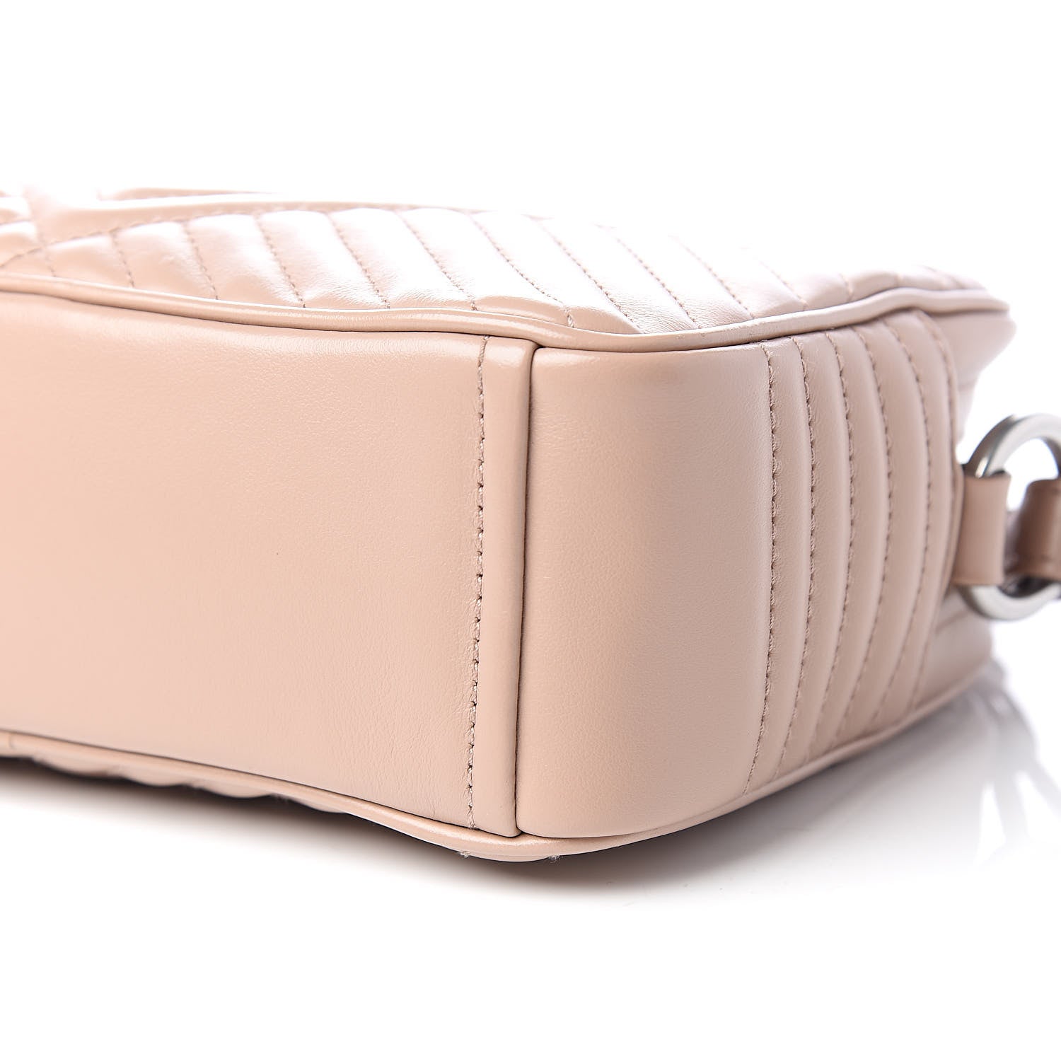 Prada Soft Calfskin Chevron Diagramme Crossbody Bag Cipria 8 of 10