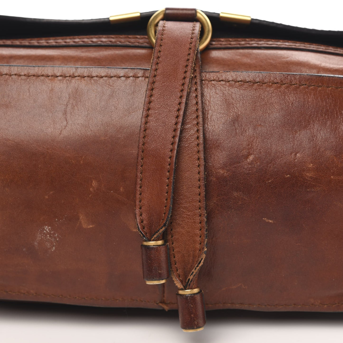 Calfskin Medium Marcie Satchel Mahogany