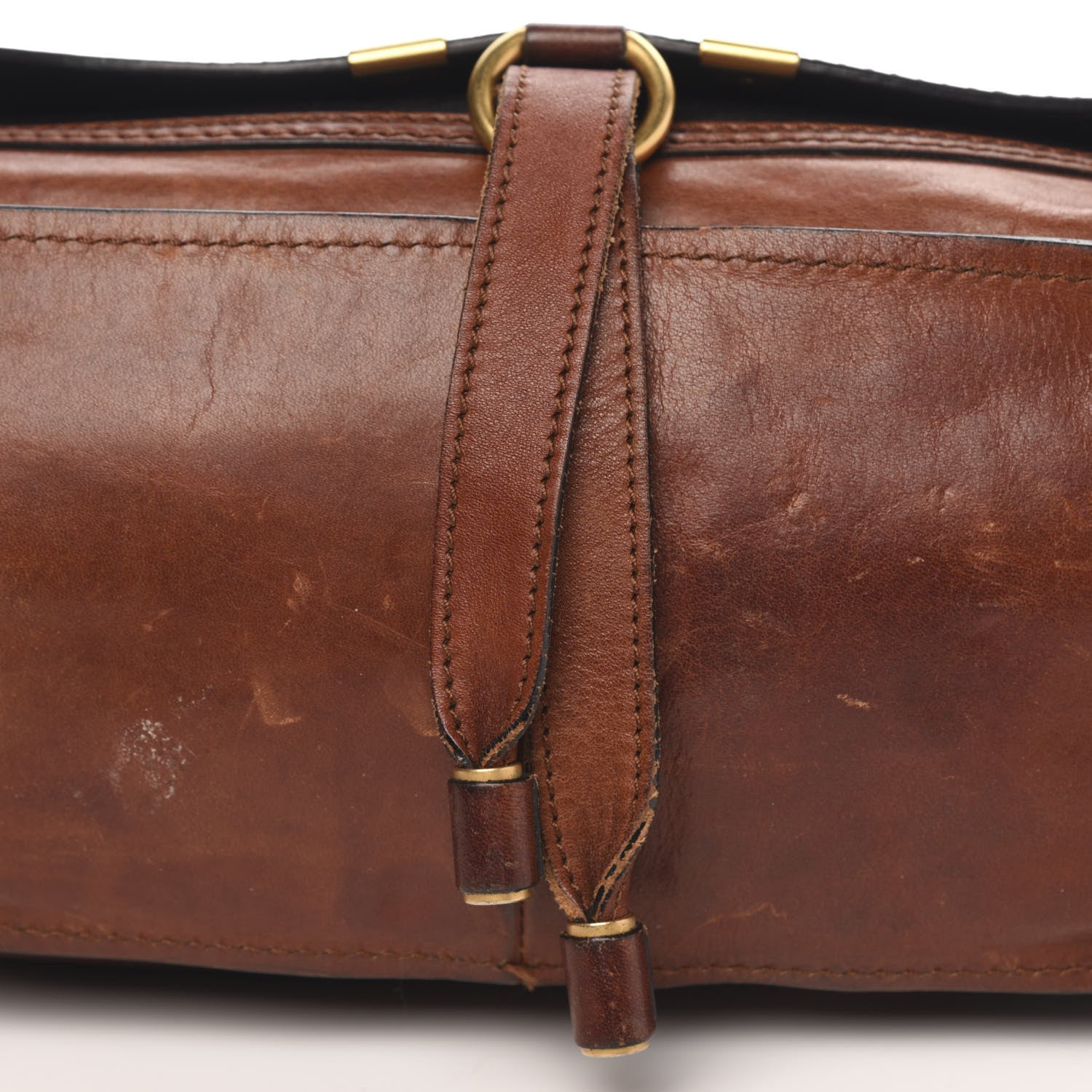 Chloe Calfskin Medium Marcie Satchel Mahogany 10 of 17