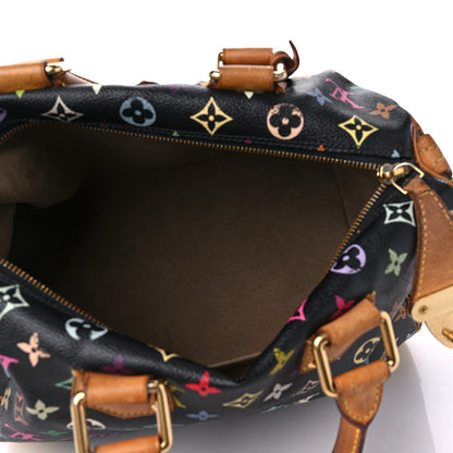 Louis Vuitton Monogram Multicolor Speedy 30 Black 5 of 20