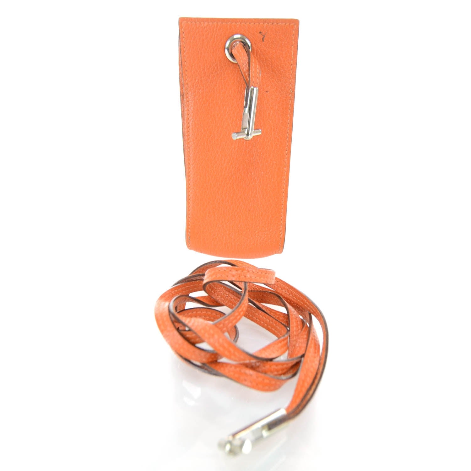 Hermes Chevre Mysore Planet Phone Case Orange 1 of 6