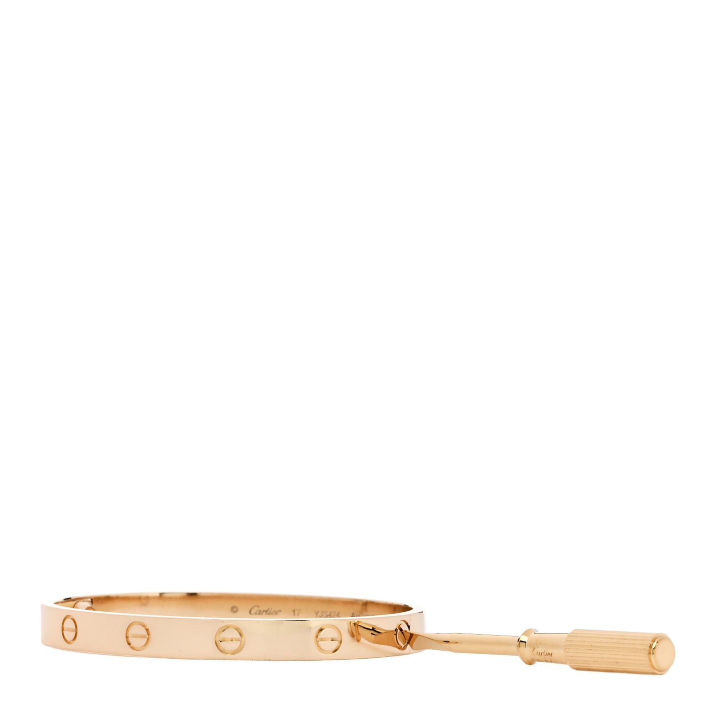 18K Yellow Gold LOVE Bracelet 17