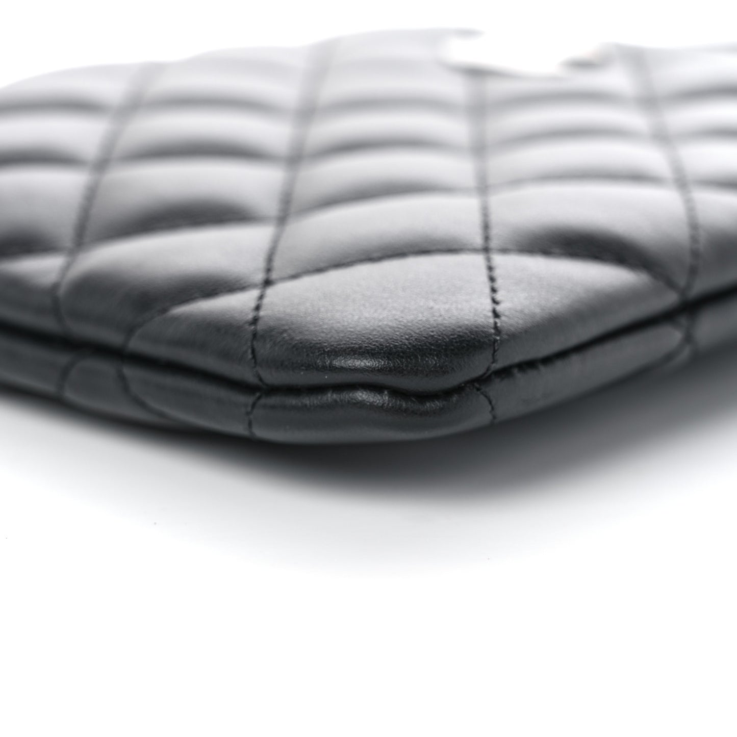 Lambskin Quilted Crossbody Bag Black
