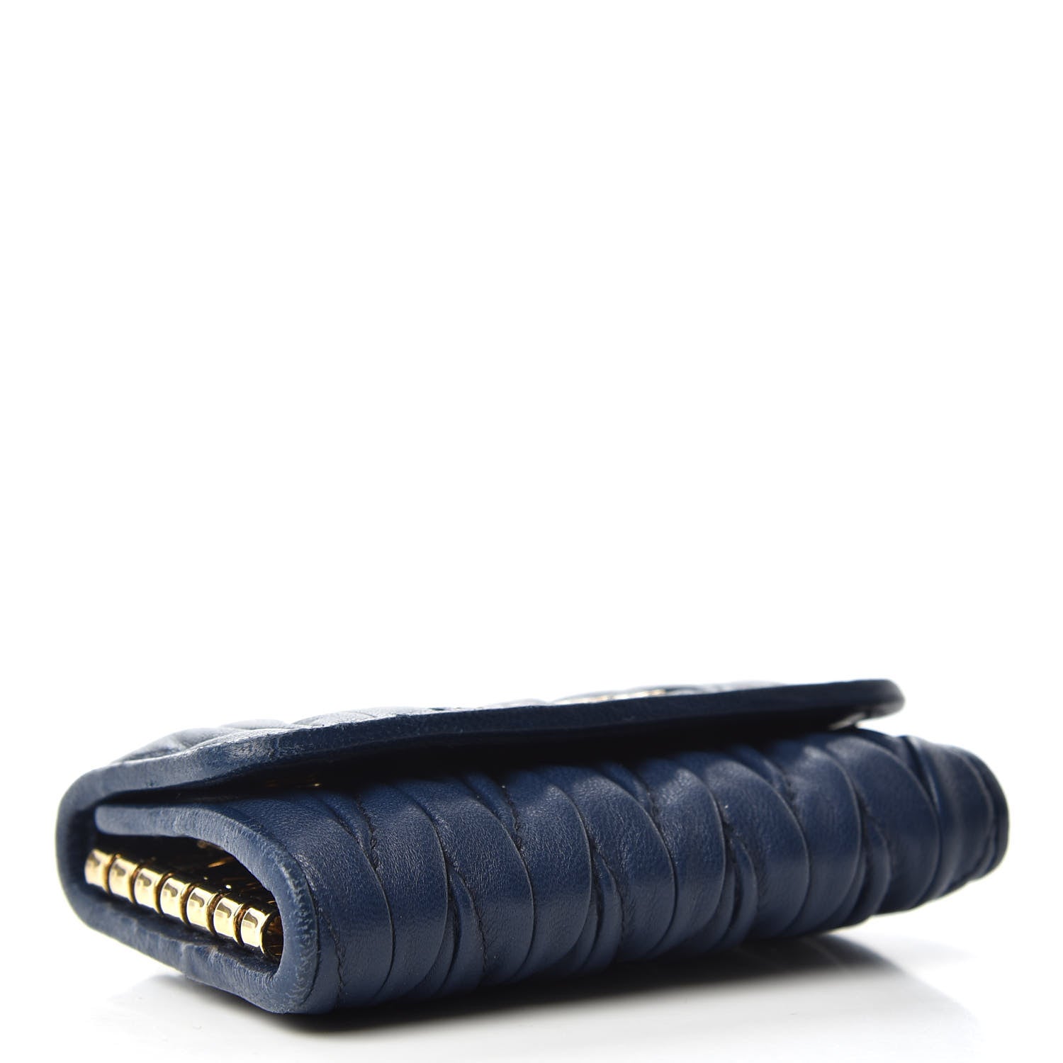 Miu Miu Nappa Matelasse 6 Key Holder Bluette 4 of 7