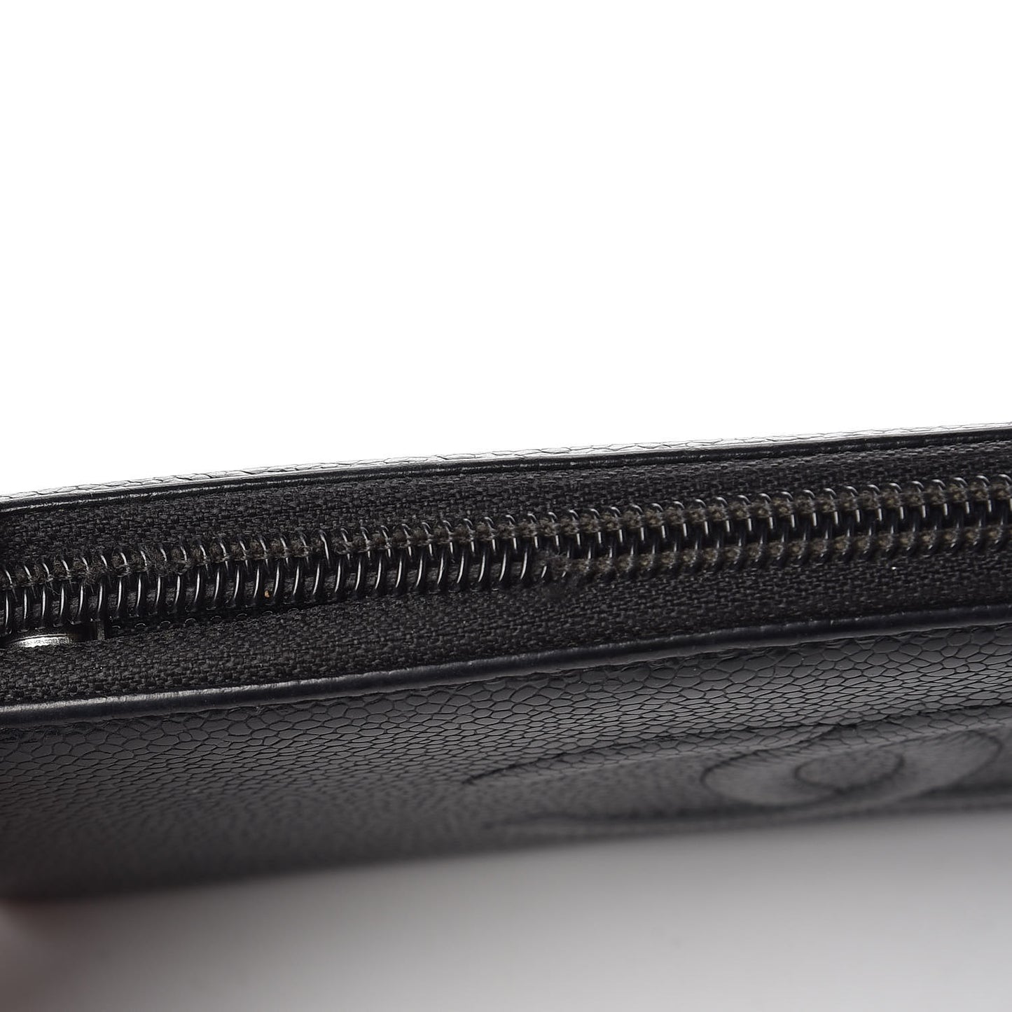 Caviar Timeless CC Zip Around Wallet Black