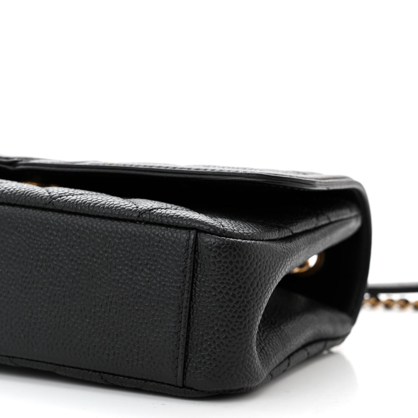 Caviar Quilted Small CC Filigree Flap Black