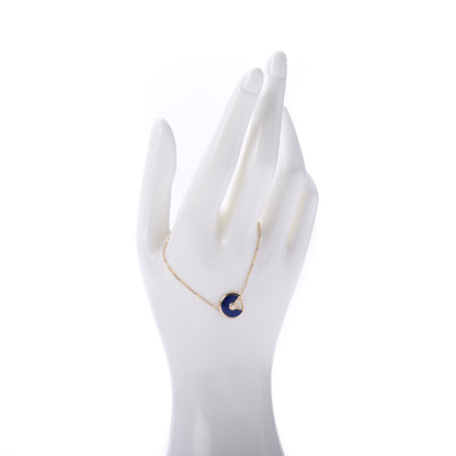 Cartier 18K Yellow Gold Diamond Lapis Lazuli Amulette de Cartier Bracelet 2 of 5