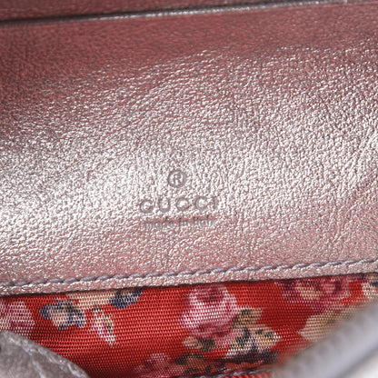 Gucci Laminated Nappa Web Trapuntata Mini GG Shoulder Bag Argento 6 of 12