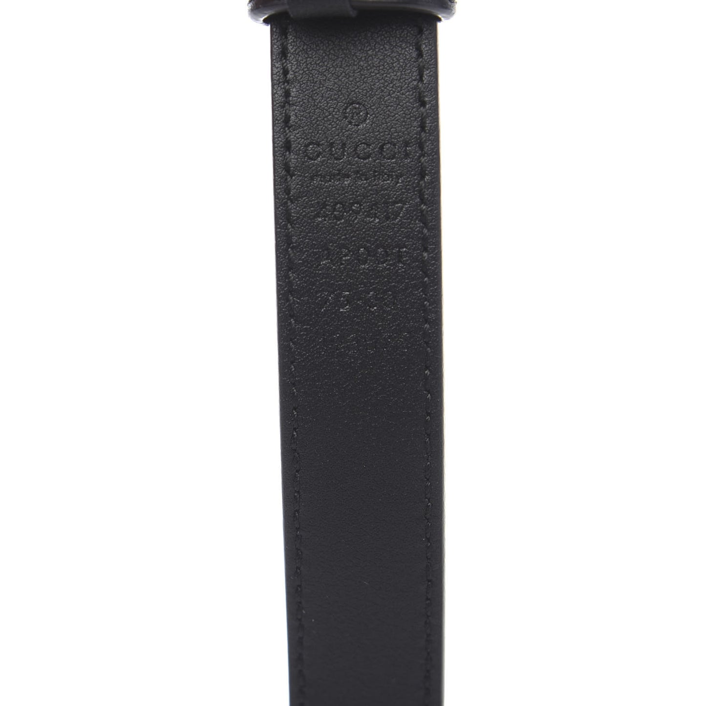 Calfskin Double G 20mm Belt 75 30 Black
