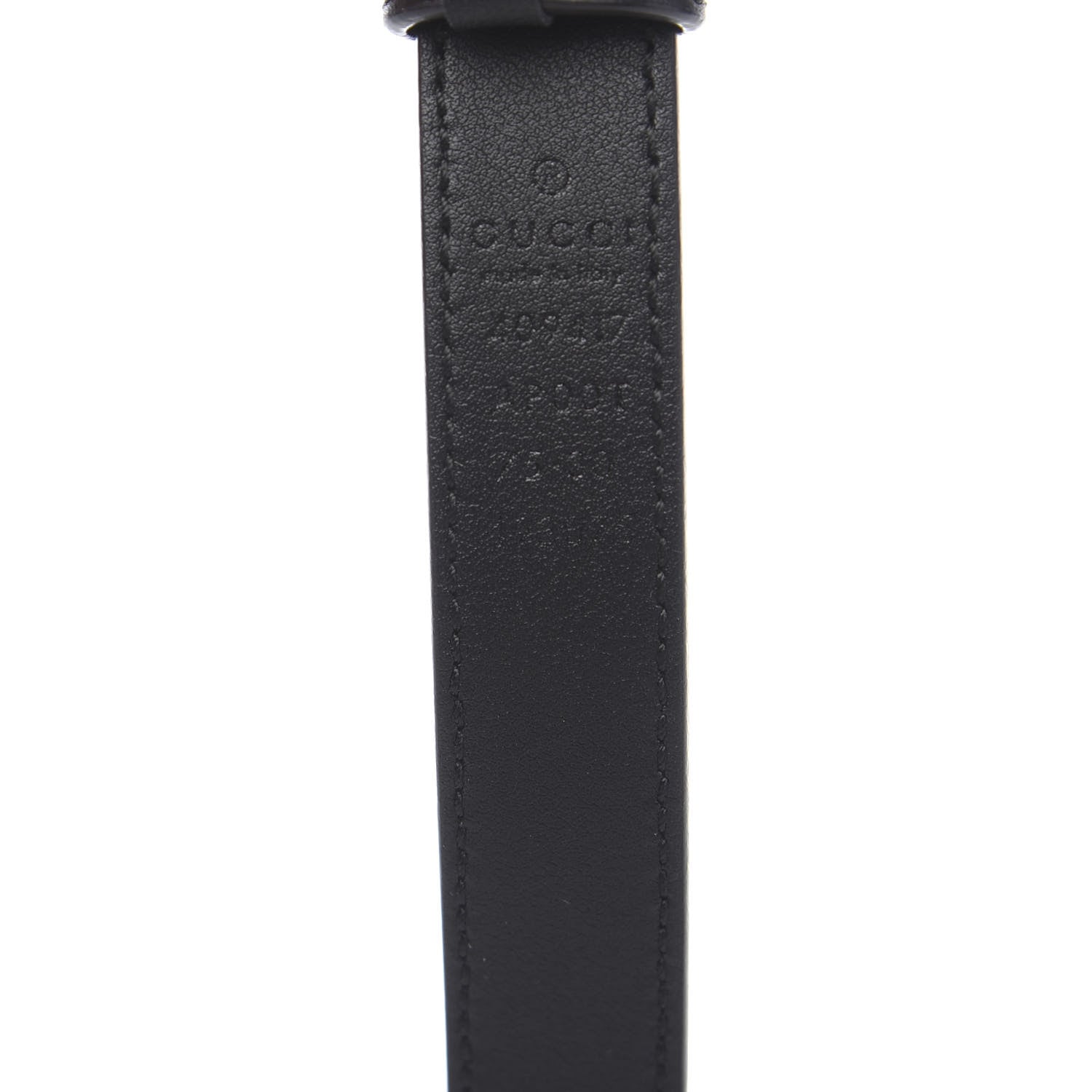 Gucci Calfskin Double G 20mm Belt 75 30 Black 4 of 5