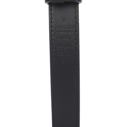 Gucci Calfskin Double G 20mm Belt 75 30 Black 4 of 5