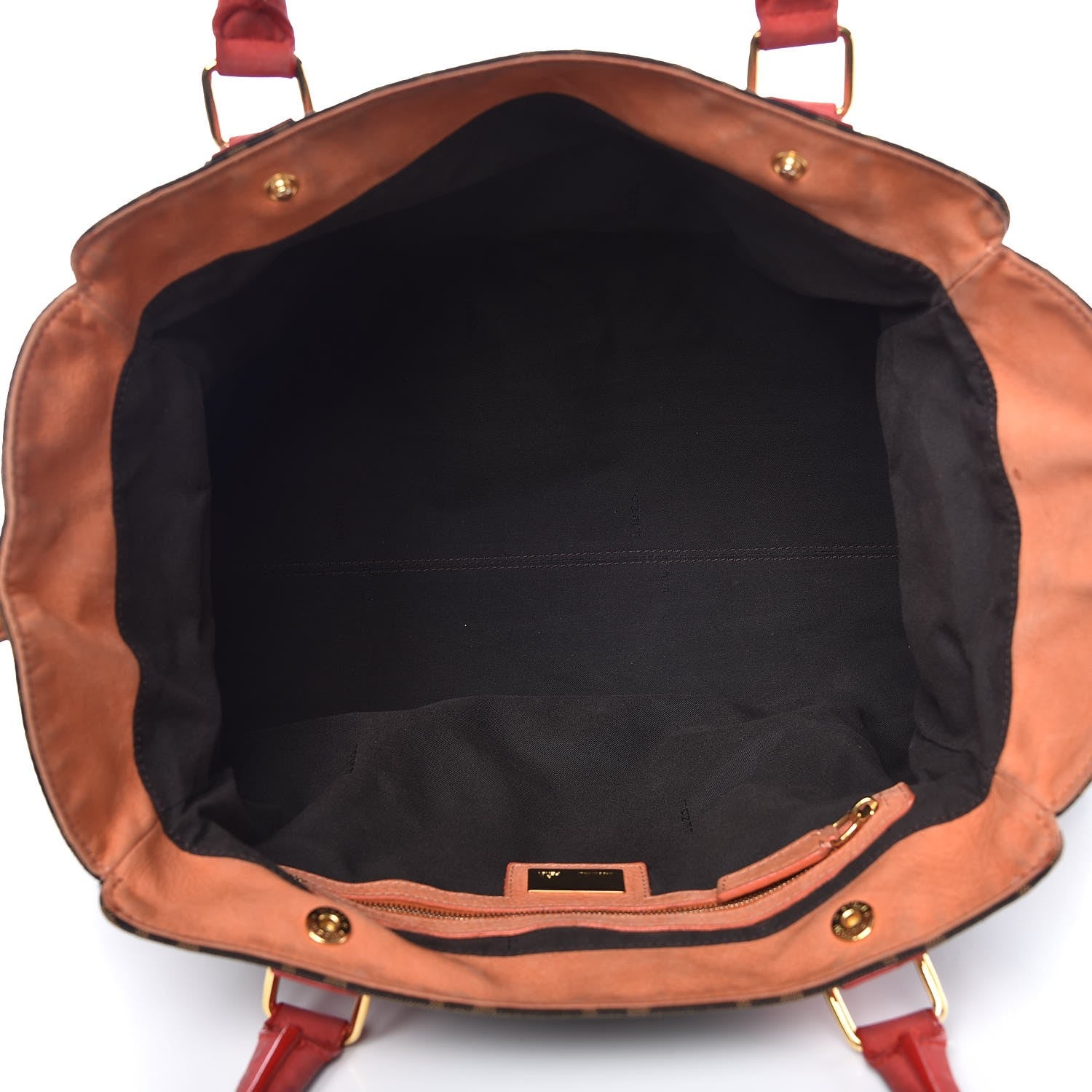 Fendi Zucca Grommet Bag De Jour Tobacco Red 5 of 17