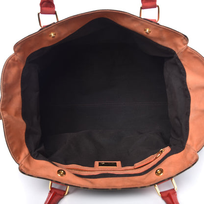 Fendi Zucca Grommet Bag De Jour Tobacco Red 5 of 17