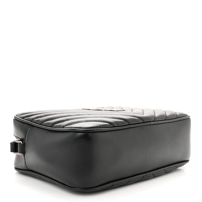 Saint Laurent Calfskin Matelasse Monogram Lou Camera Bag Black 4 of 11