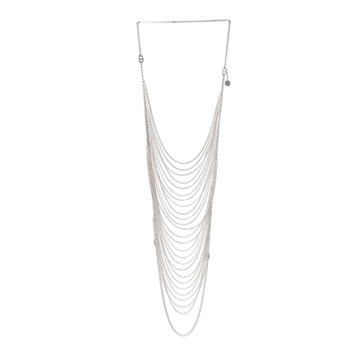 Hermes Sterling Silver New Farandole Collier Necklace 3 of 5