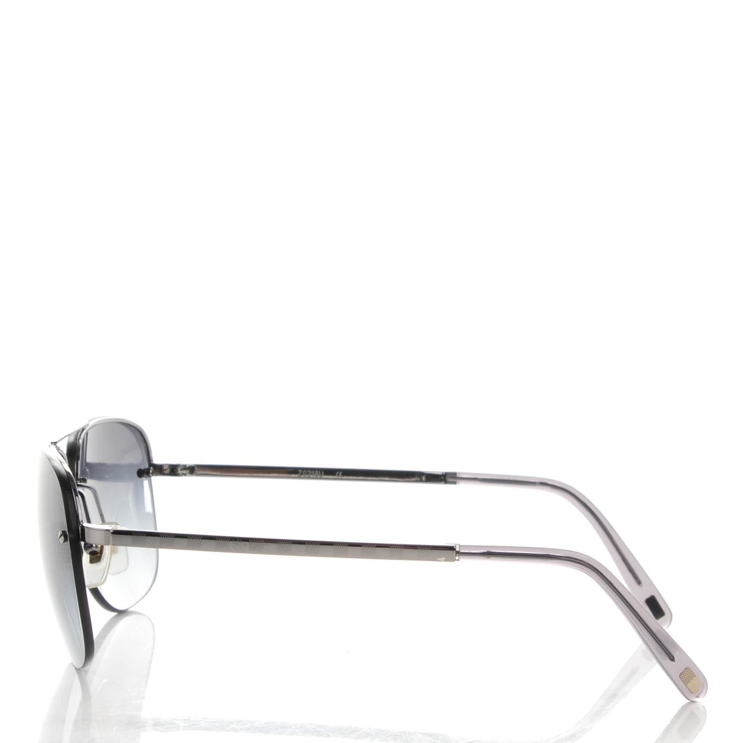 Louis Vuitton Damier Socoa Aviator Sunglasses Z0216U Silver 2 of 6