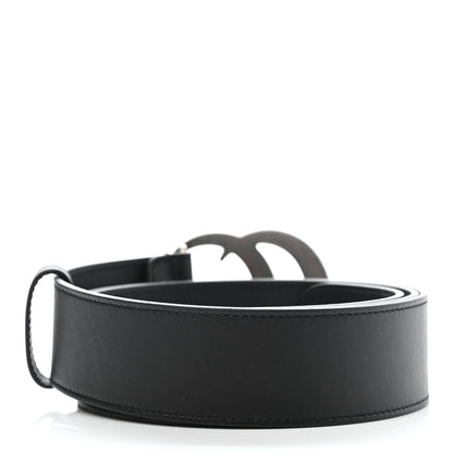 Gucci Moon Calfskin Nickel Double G 40mm Belt 100 40 Black 2 of 6