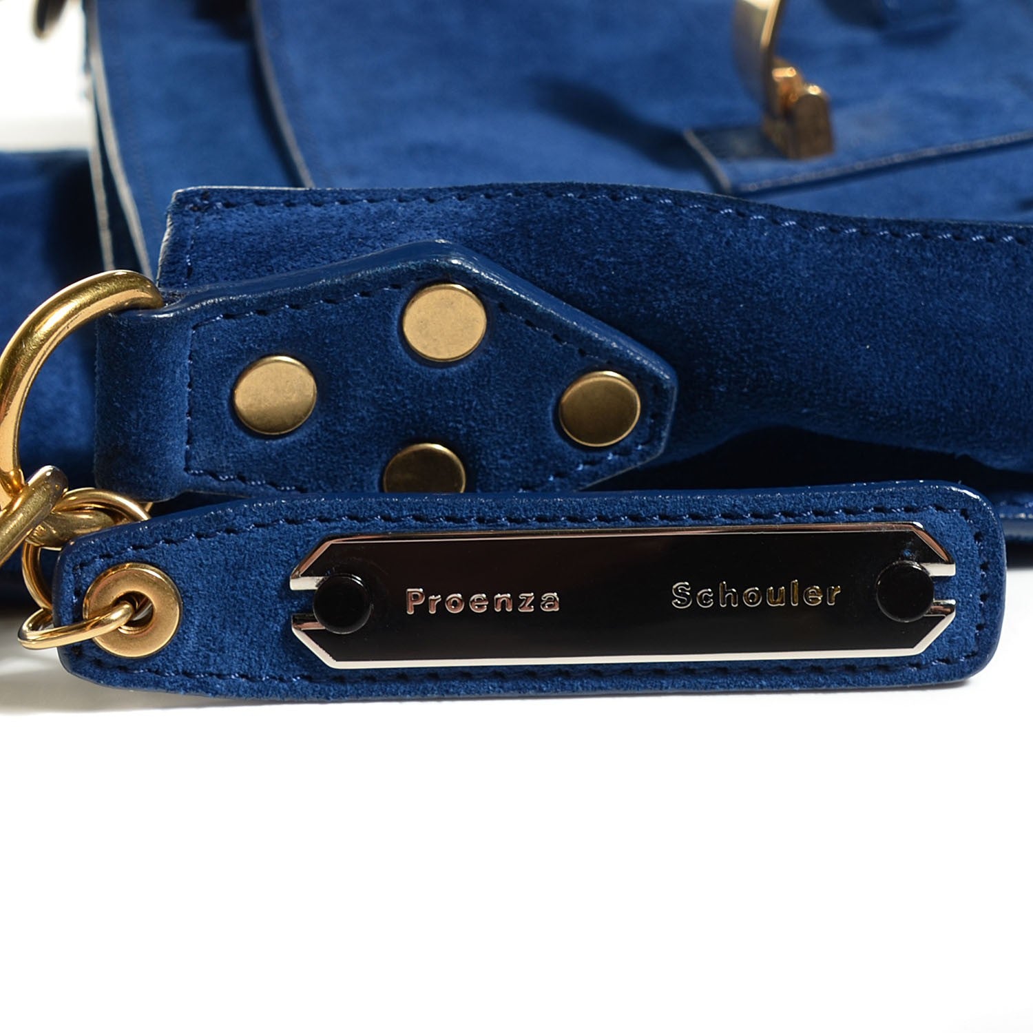 Proenza Schouler Suede Fringed PS1 Crossbody Pouch Cadet Blue 11 of 15