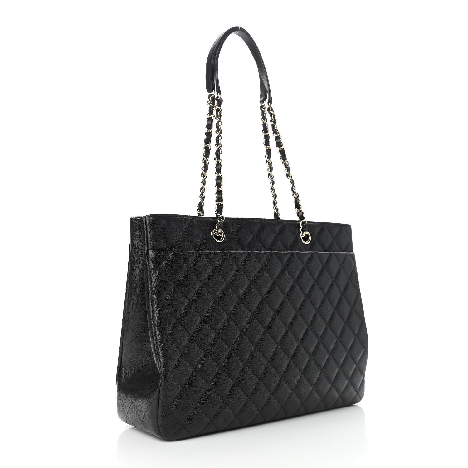 Chanel Caviar Quilted Large Shopping Tote Black 3 of 11