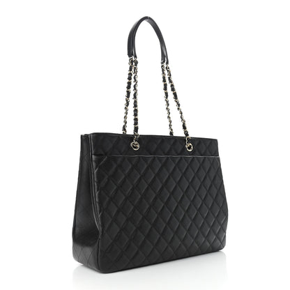 Chanel Caviar Quilted Large Shopping Tote Black 3 of 11