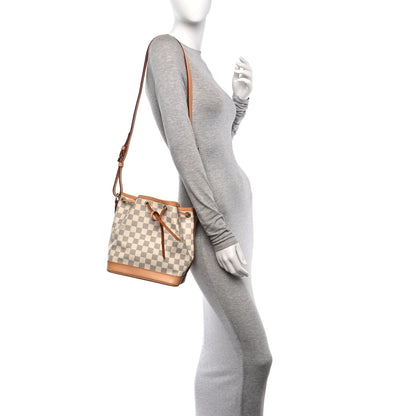 Louis Vuitton Damier Azur Noe BB 2 of 12