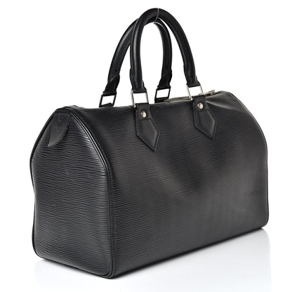 Louis Vuitton Epi Speedy 25 Black 3 of 17