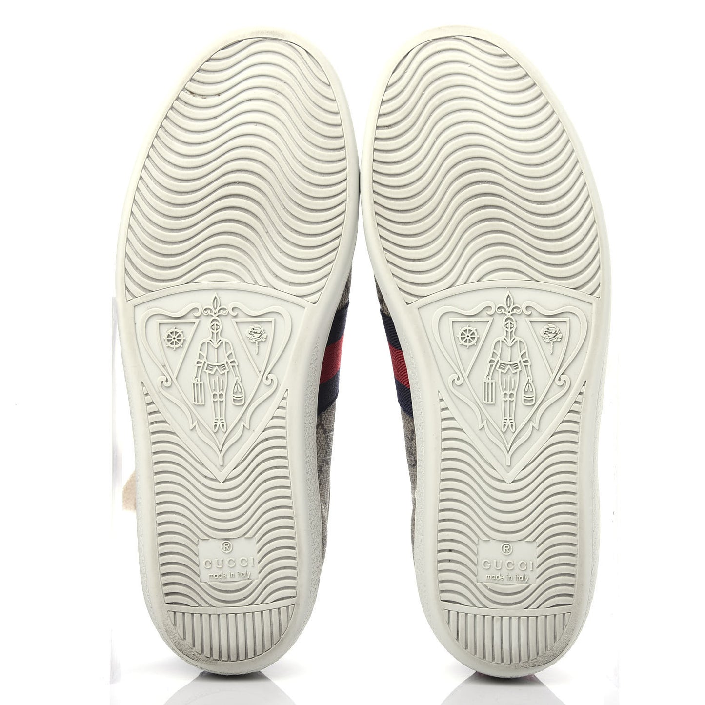 GG Supreme Monogram Womens Ace Low-Top Sneaker 37 Beige