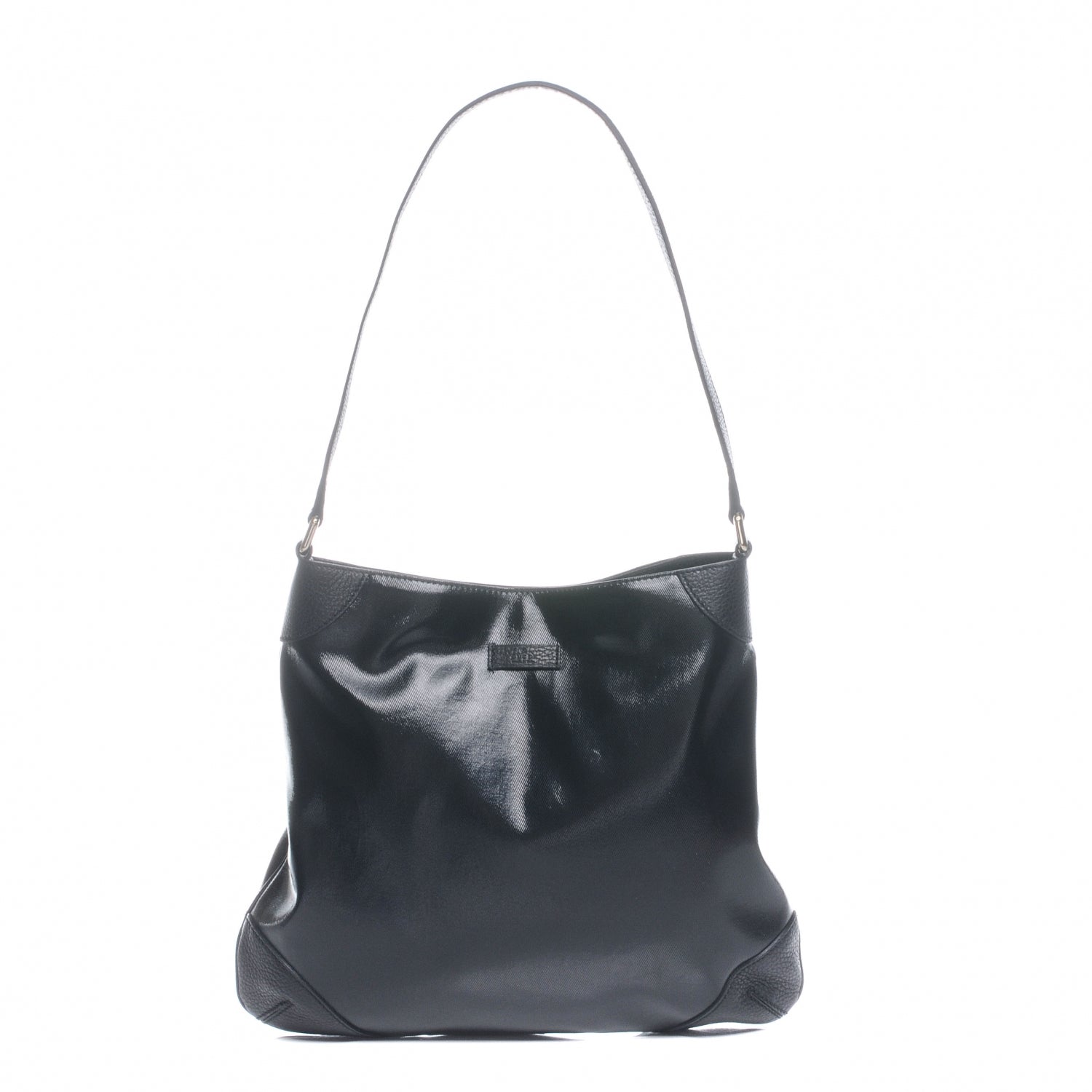 Gucci Leather Signature Shoulder Bag Black 1 of 8