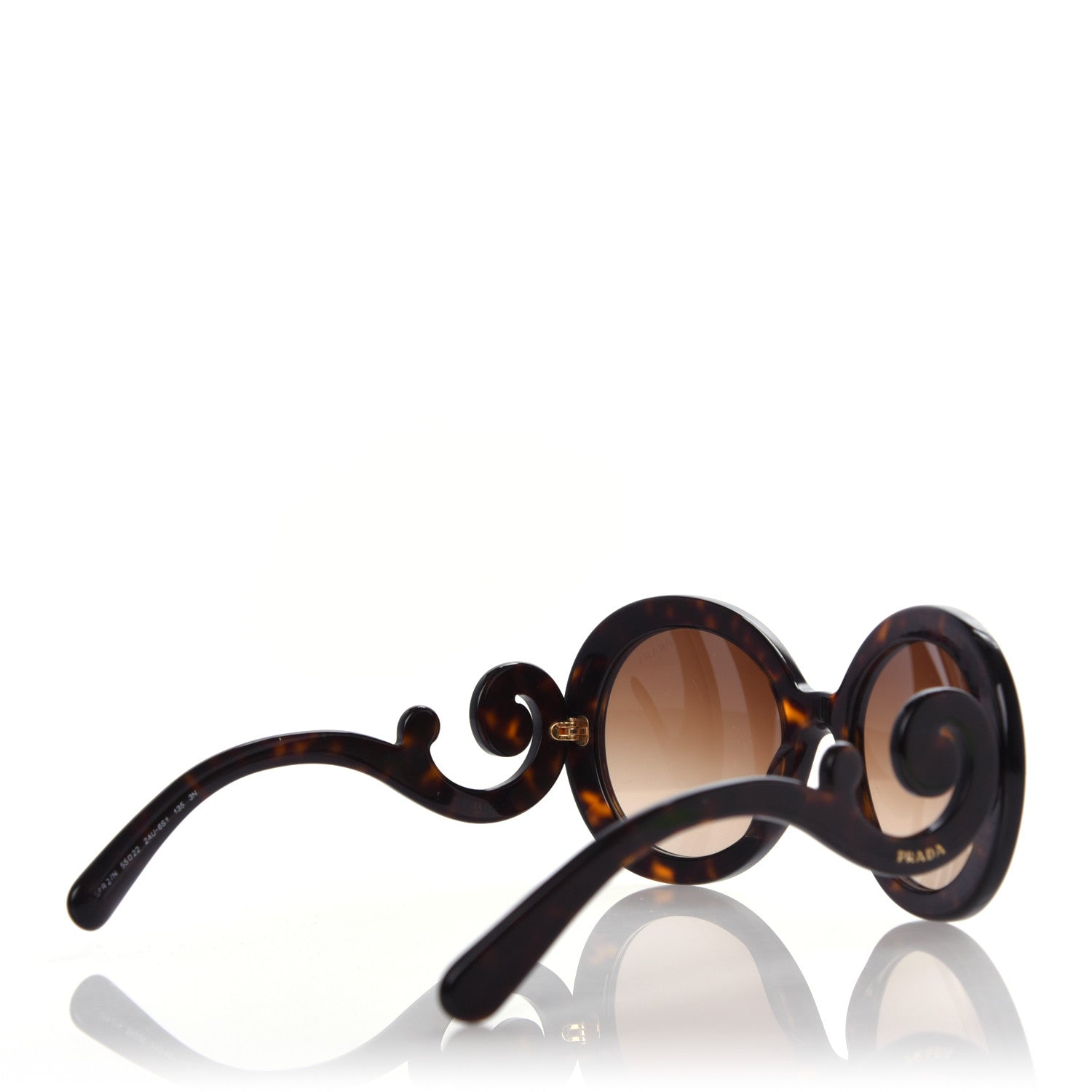 Prada Acetate Baroque Sunglasses SPR 27N Tortoise 4 of 7