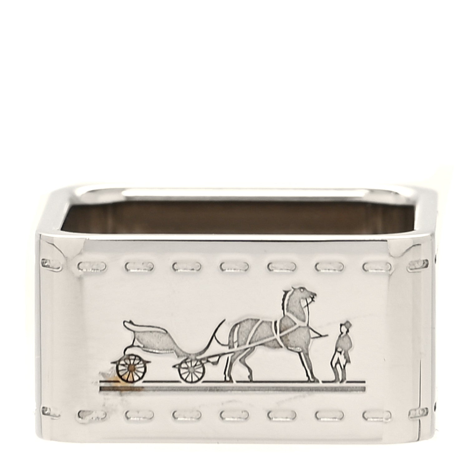Hermes Palladium Bolduc Scarf Ring 1 of 4