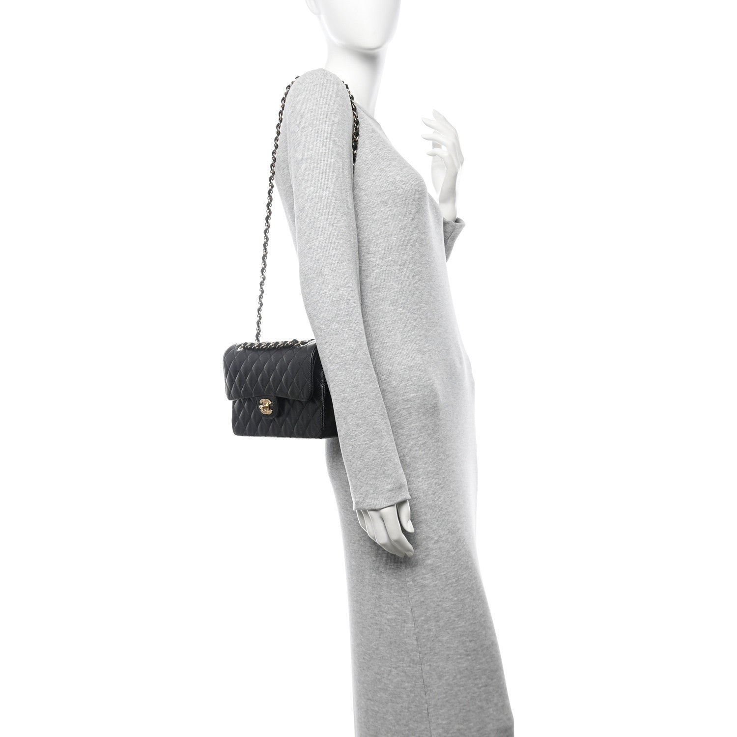 Chanel Caviar Quilted Small Double Flap Black 2 of 10