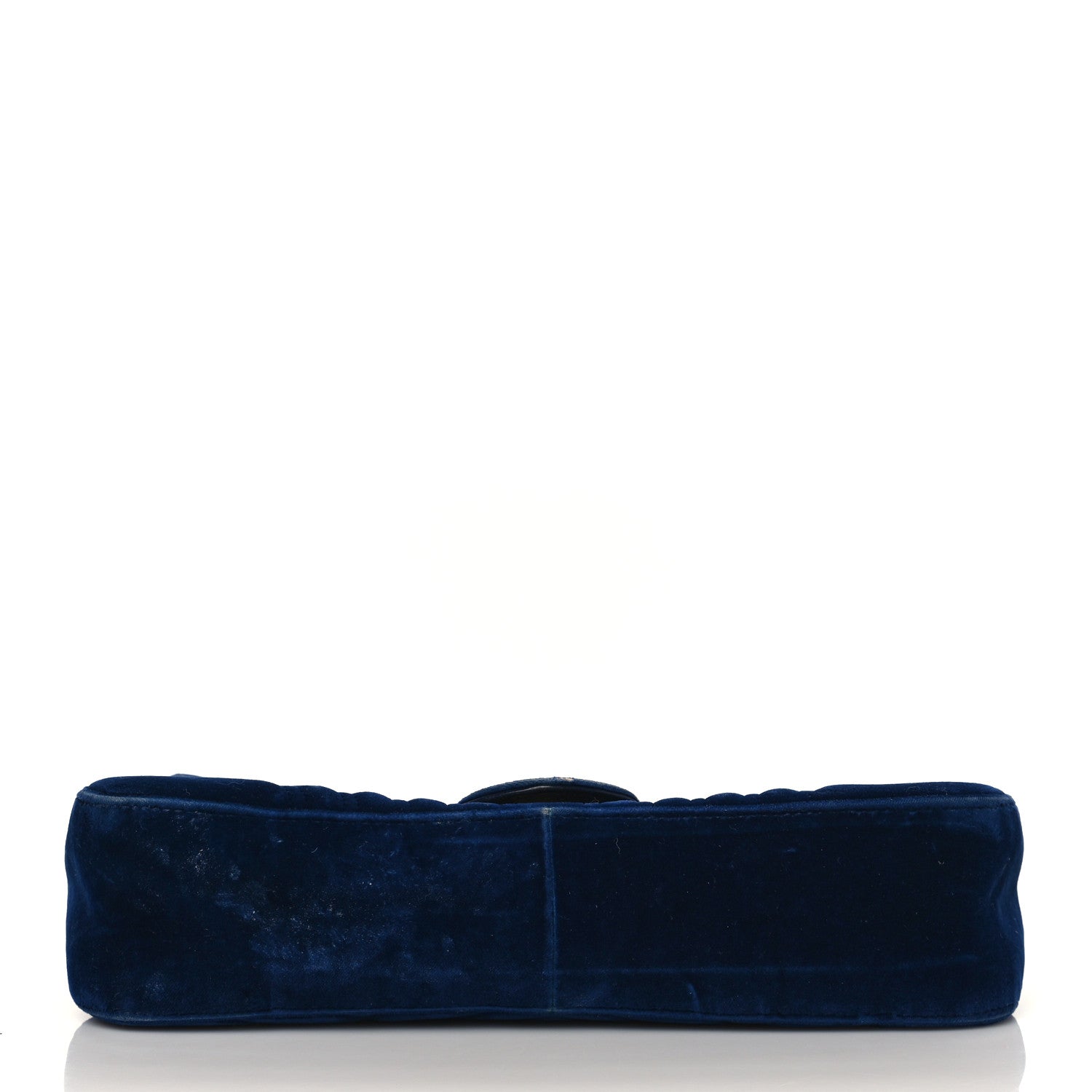 Gucci Velvet Matelasse Medium GG Marmont Shoulder Bag Cobalt Blue 13 of 16