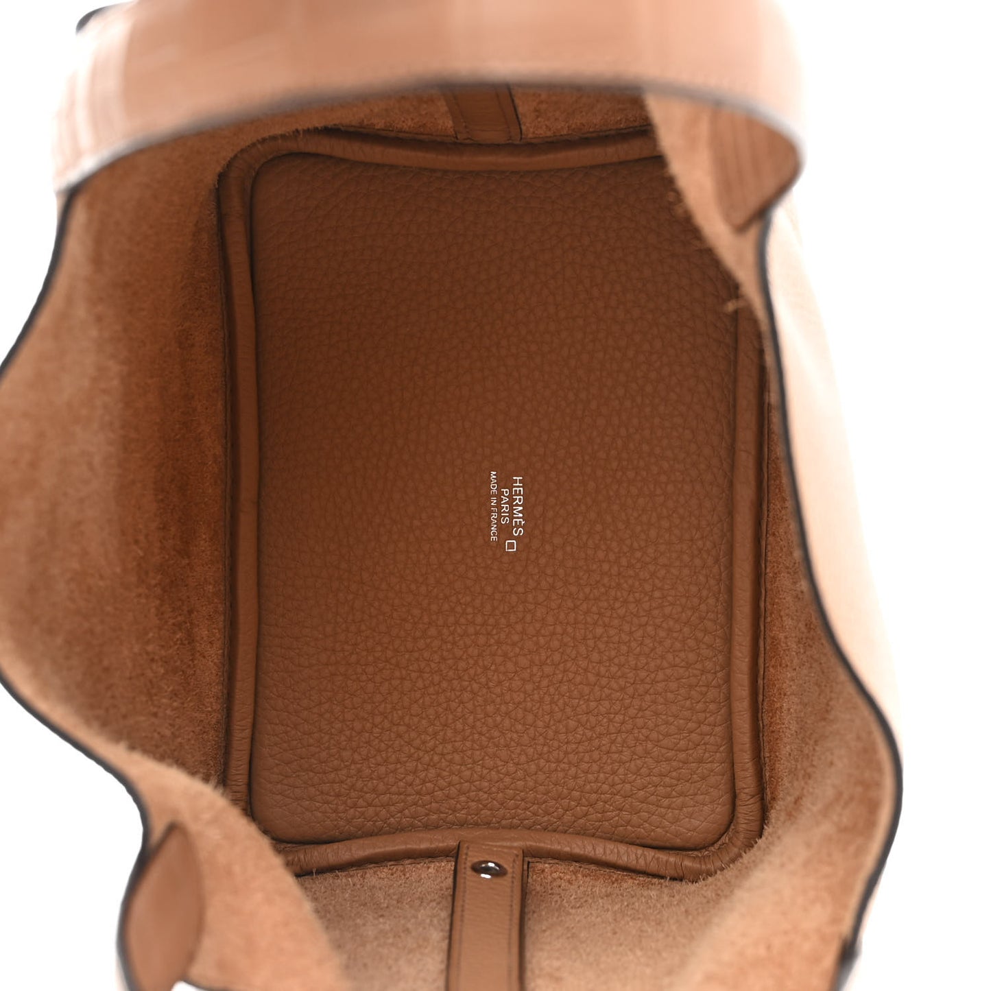 Taurillon Clemence Matte Alligator Picotin Lock Touch 18 PM Chai