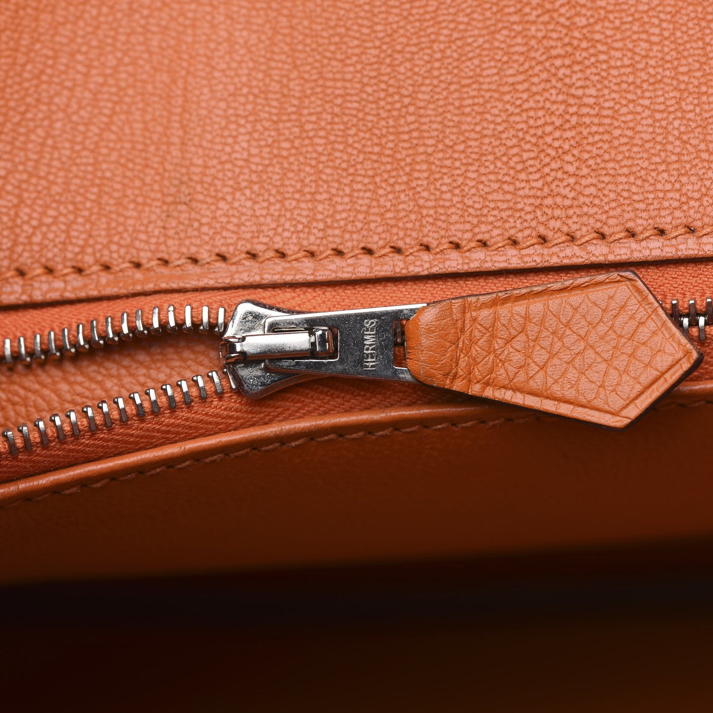 Epsom Birkin 25 Orange