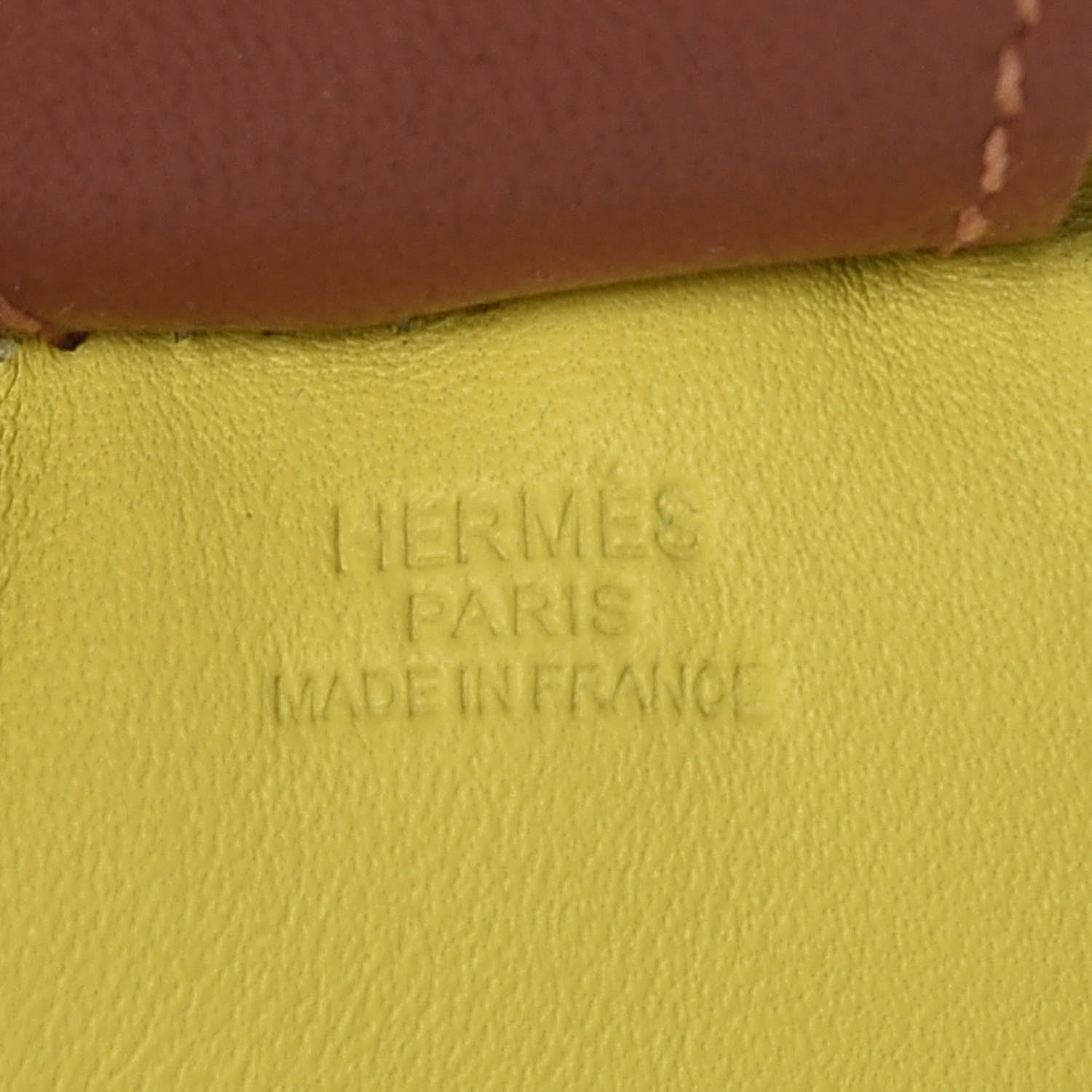 Hermes Milo Lambskin Grigri Rodeo Horse Bag Charm MM Lime Menthe Fauve 3 of 3