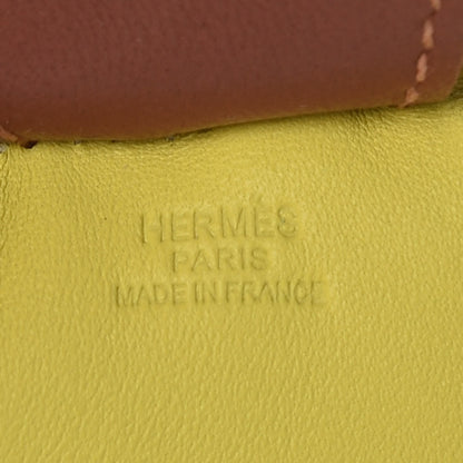 Hermes Milo Lambskin Grigri Rodeo Horse Bag Charm MM Lime Menthe Fauve 3 of 3