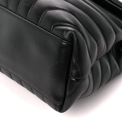 Saint Laurent Calfskin Y Quilted Monogram Medium Loulou Chain Satchel Black 11 of 11