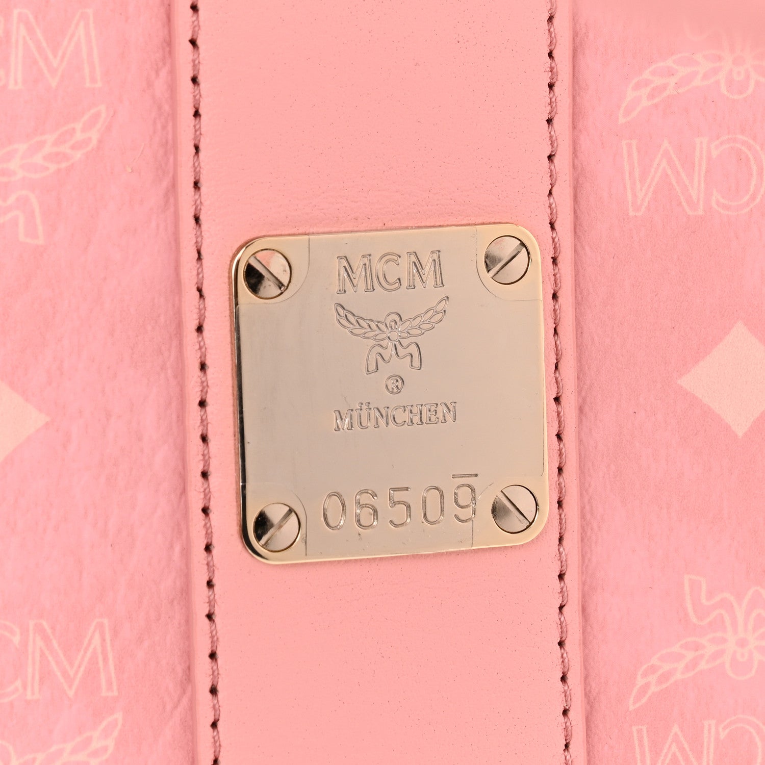 MCM Visetos Medium Liz Reversible Shopper Tote Pink 9 of 17