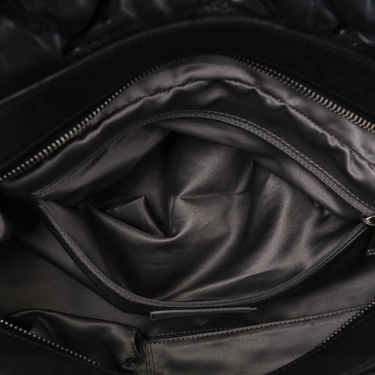 Chanel Calfskin Bubble Quilt Bowler Black 6 of 12